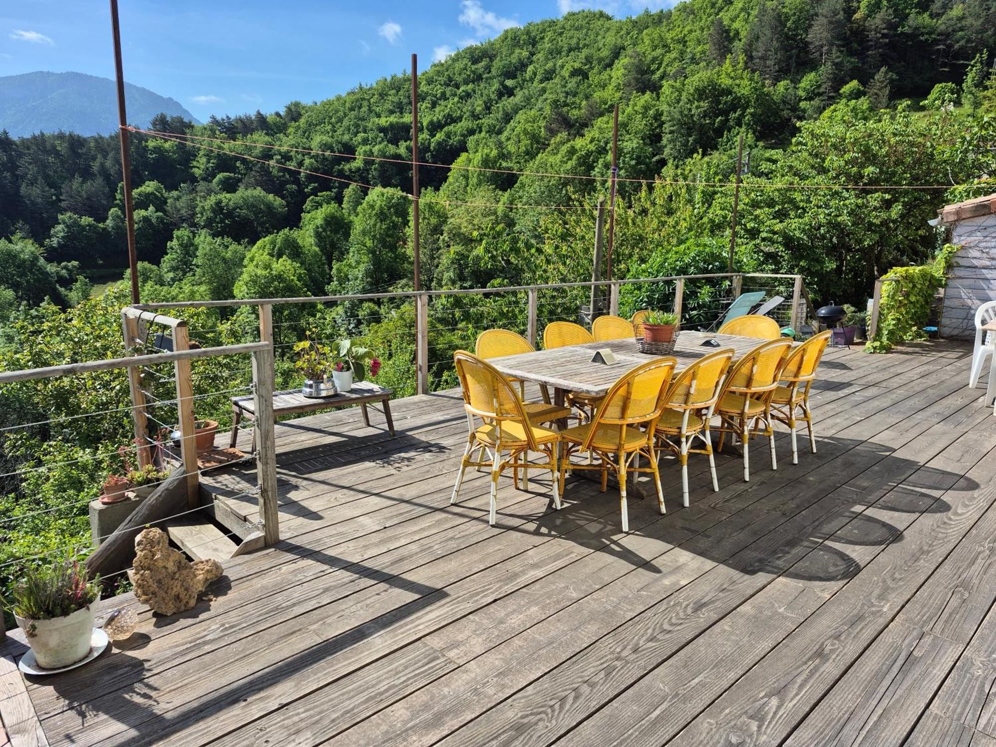 Grande Terrasse Avec Vue Entre Mediterranee Et Pays Cathare Cailla Ngoại thất bức ảnh